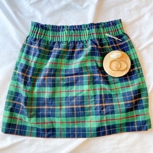 JCREW Plaid Green Skirt